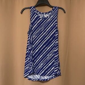 Apt. 9 Navy and White Striped Tank Top